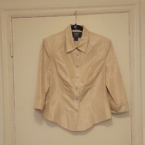 Stunning Cream Silk Blouse